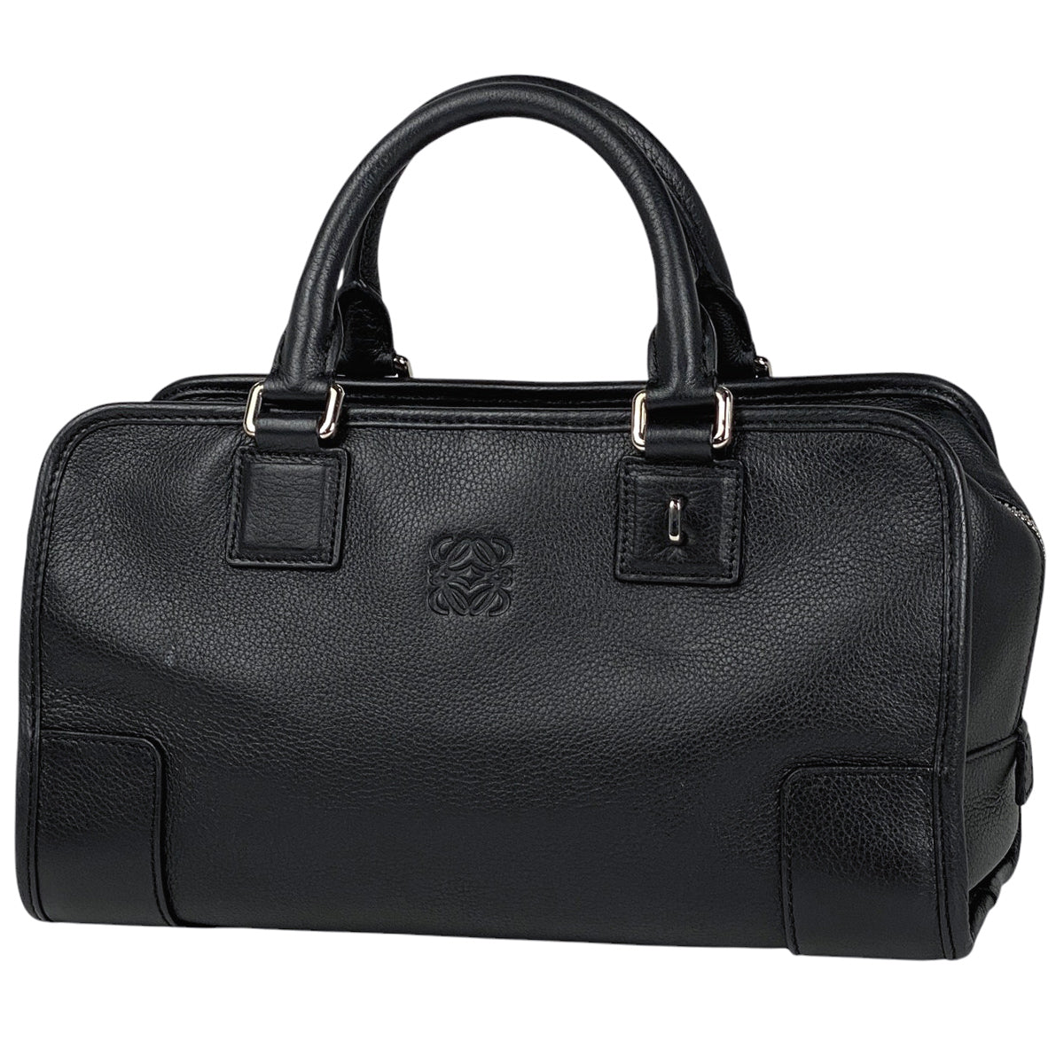 ロエベ アマゾナ28 アナグラム レザー ハンドバッグ LOEWE ロエベ アマソナ28 ハンドバッグ ブラウン アナグラム