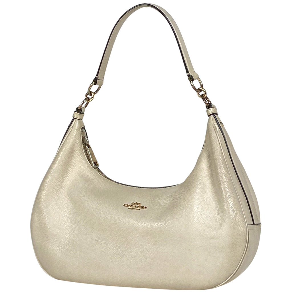 コーチ ロゴ ハンドバッグ 2WAY ショルダーバッグ ハンドバッグ レザー アイボリー  F38250 レディース 【中古】 brbag