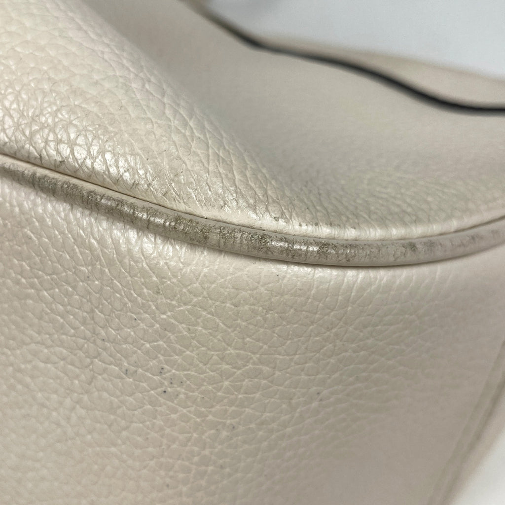 コーチ ロゴ ハンドバッグ 2WAY ショルダーバッグ ハンドバッグ レザー アイボリー  F38250 レディース 【中古】 brbag