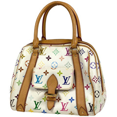 ルイ・ヴィトン プリシラ 手提げ ハンドバッグ モノグラムマルチカラー ブロン(ホワイト) M40096 レディース 【中古】brbag
