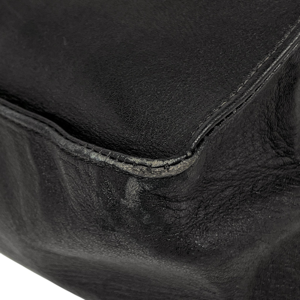 シャネル ココマーク チェーン トートバッグ ショルダーバッグ トートバッグ レザー ブラック レディース 【中古】 brbag