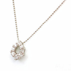 メレダイヤ デザインネックレス プラチナ ペンダント ネックレス Pt900 Pt850 ダイヤモンド レディース 【中古】nbjwl