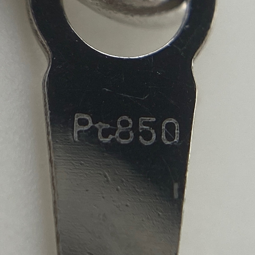 サファイア デザインネックレス プラチナ ペンダント メレダイヤ ダイヤモンド ネックレス Pt900 Pt850 サファイア レディース 【中古】nbjwl