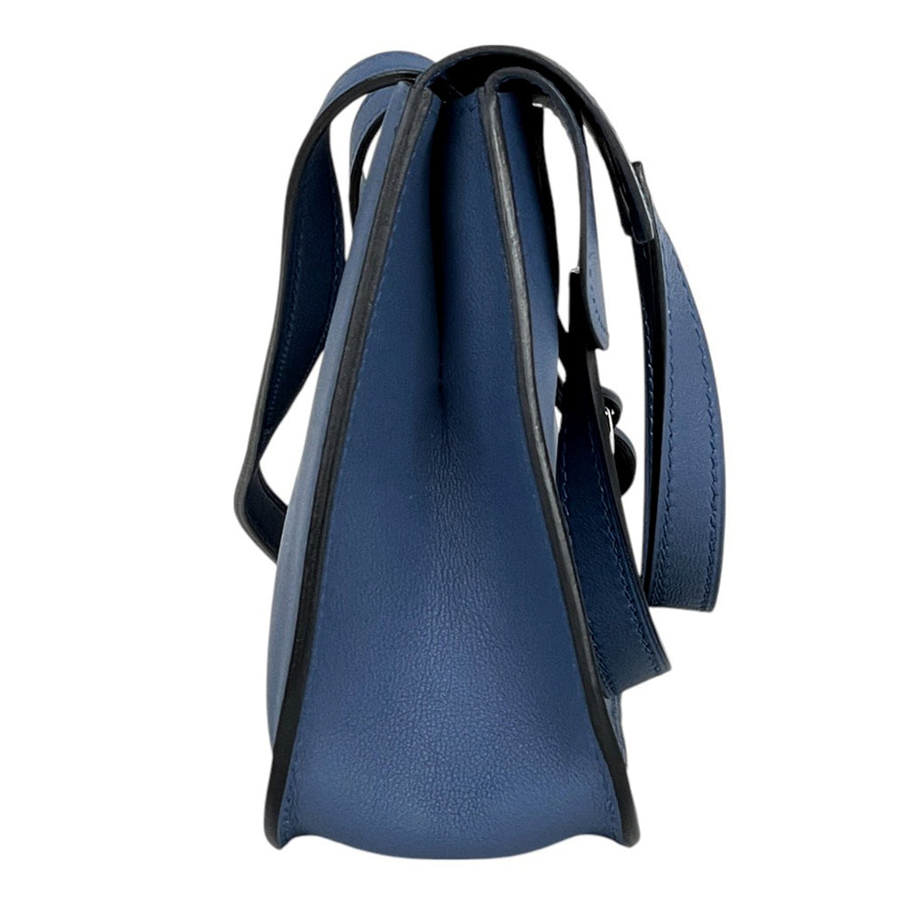 エルメス アルザンミニ ショルダーバッグ クラッチ ハンドバッグ ヴォースイフト ブルーアガット A レディース 【中古】brbag