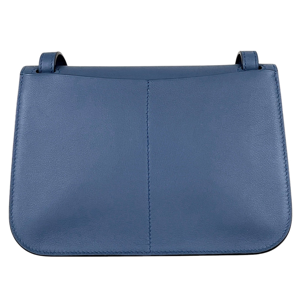 エルメス アルザンミニ ショルダーバッグ クラッチ ハンドバッグ ヴォースイフト ブルーアガット A レディース 【中古】brbag