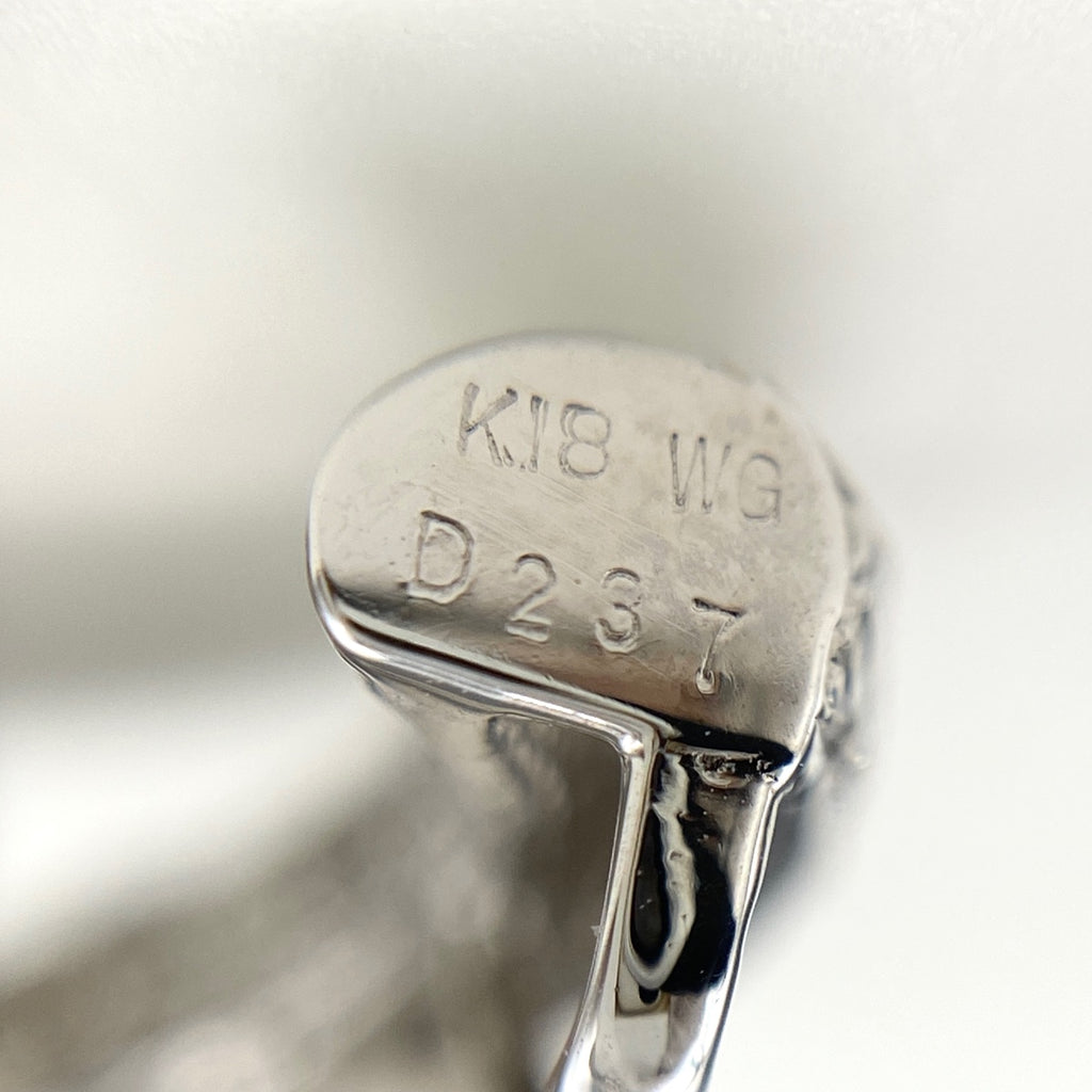 メレダイヤ デザインブローチ WG ホワイトゴールド ブローチ K18 K14 WG レディース 【中古】nbjwl
