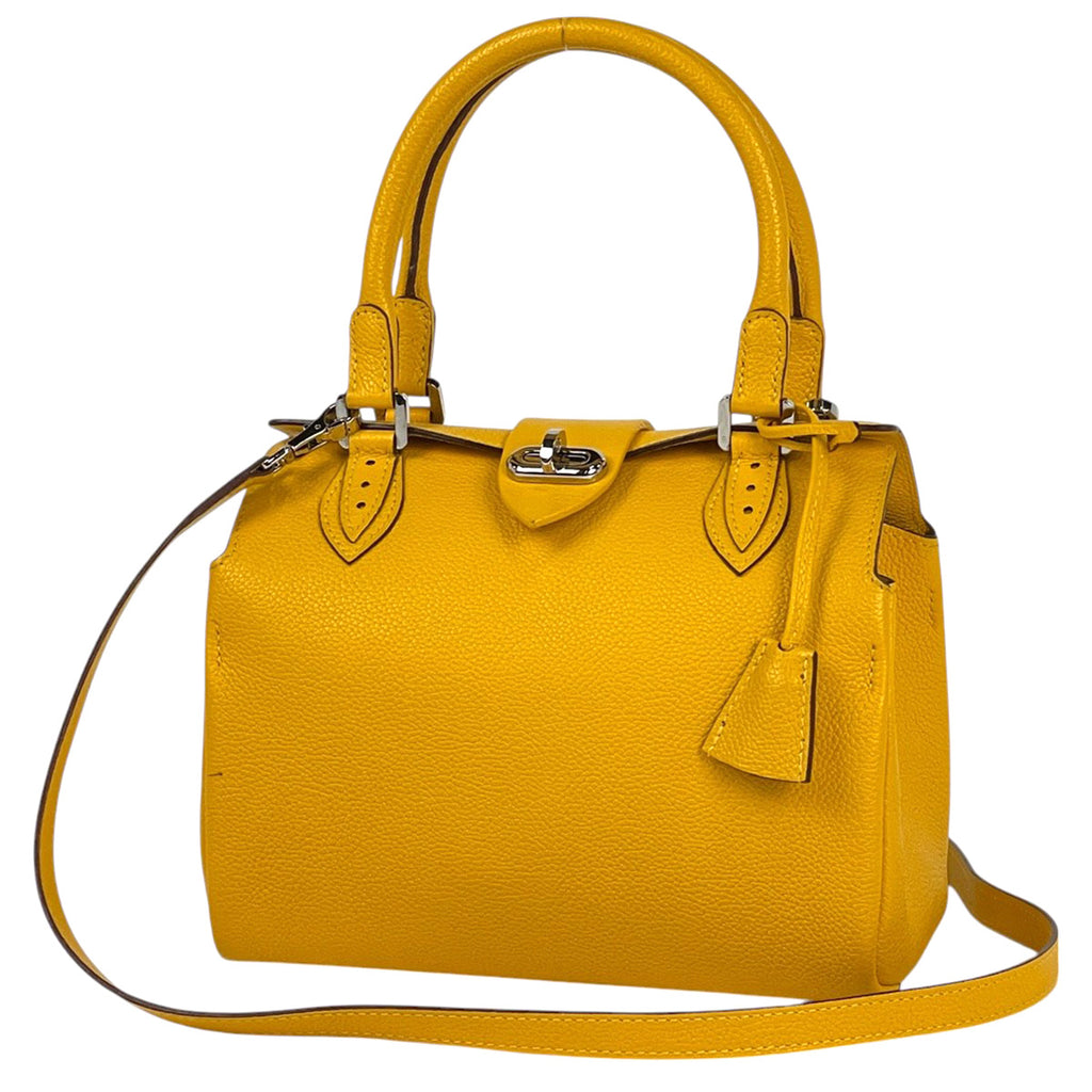 モラビト オルセー PM 2WAY ショルダーバッグ ORSAY ハンドバッグ レザー イエロー レディース 【中古】brbag