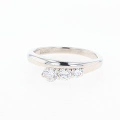 メレダイヤ デザインリング プラチナ 指輪 リング 11.5号 Pt900 ダイヤモンド レディース 【中古】nbjwl