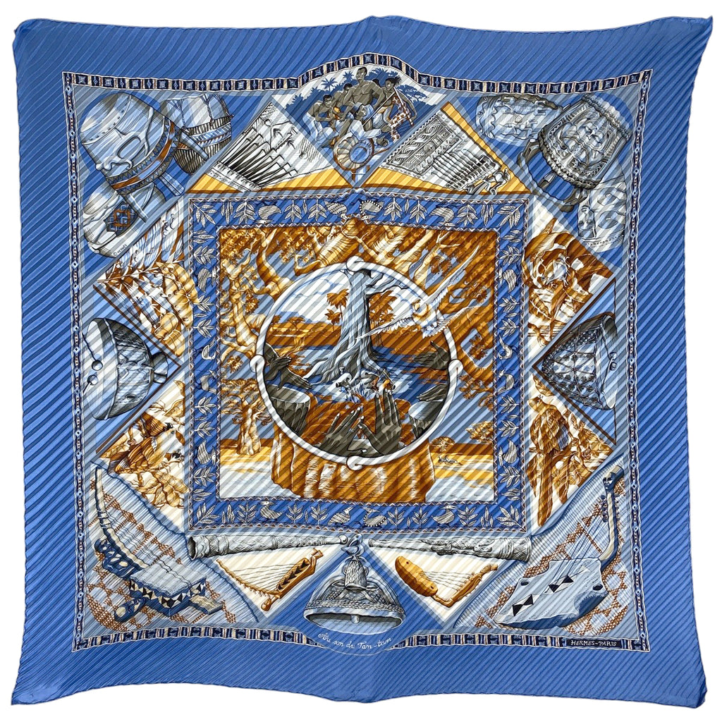 HERMES スカーフ Au son du Tam-tam Hermes Scarf 