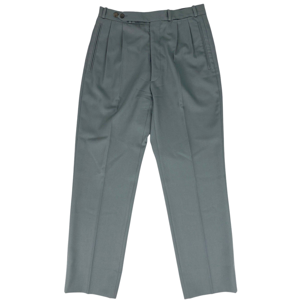 メゾン マルジェラ ウール スラックス 2タック カーキ ボトムス パンツ 毛 グリーンベージュ メンズ 【中古】 brapp