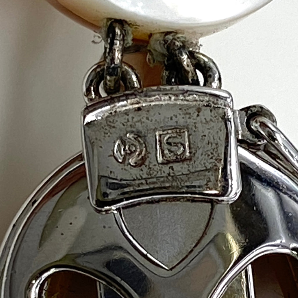 タサキ パール デザインネックレス シルバー 真珠 silver ネックレス SV パール レディース 【中古】brjwl