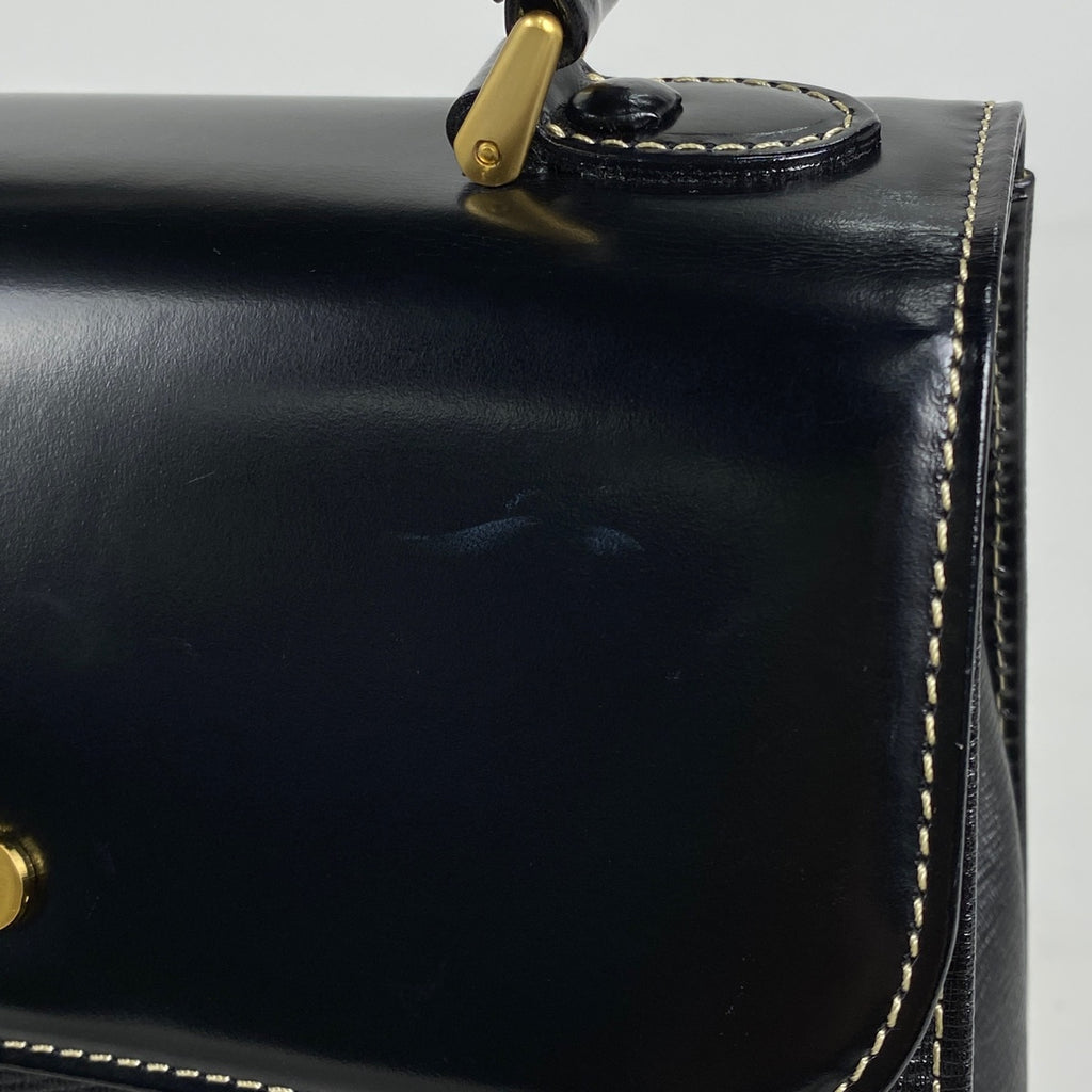 バーバリー ロゴ ハンドバッグ 手提げ ハンドバッグ レザー ブラック レディース 【中古】 brbag