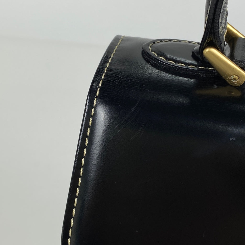 バーバリー ロゴ ハンドバッグ 手提げ ハンドバッグ レザー ブラック レディース 【中古】 brbag