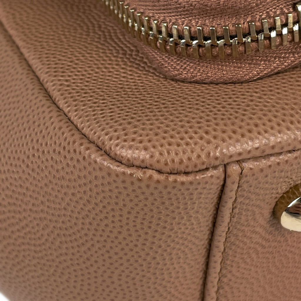 シャネル ココマーク チェーン ショルダーバッグ ハンドバッグ ショルダーバッグ キャビアスキン ベージュ レディース 【中古】brbag