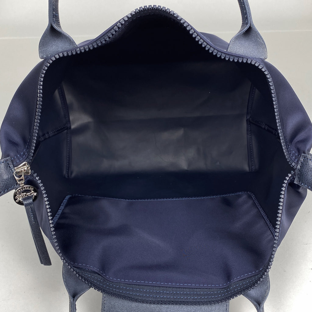 ロンシャン ル プリアージュ ハンドバッグ 2WAY ショルダーバッグ ハンドバッグ ナイロン ネイビー レディース 【中古】brbag