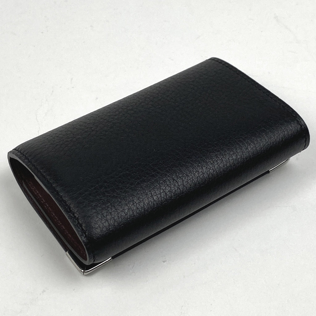 カルティエ デザイン 6連 キーケース キーフック キーケース レザー ブラック  レディース 【中古】 brbag