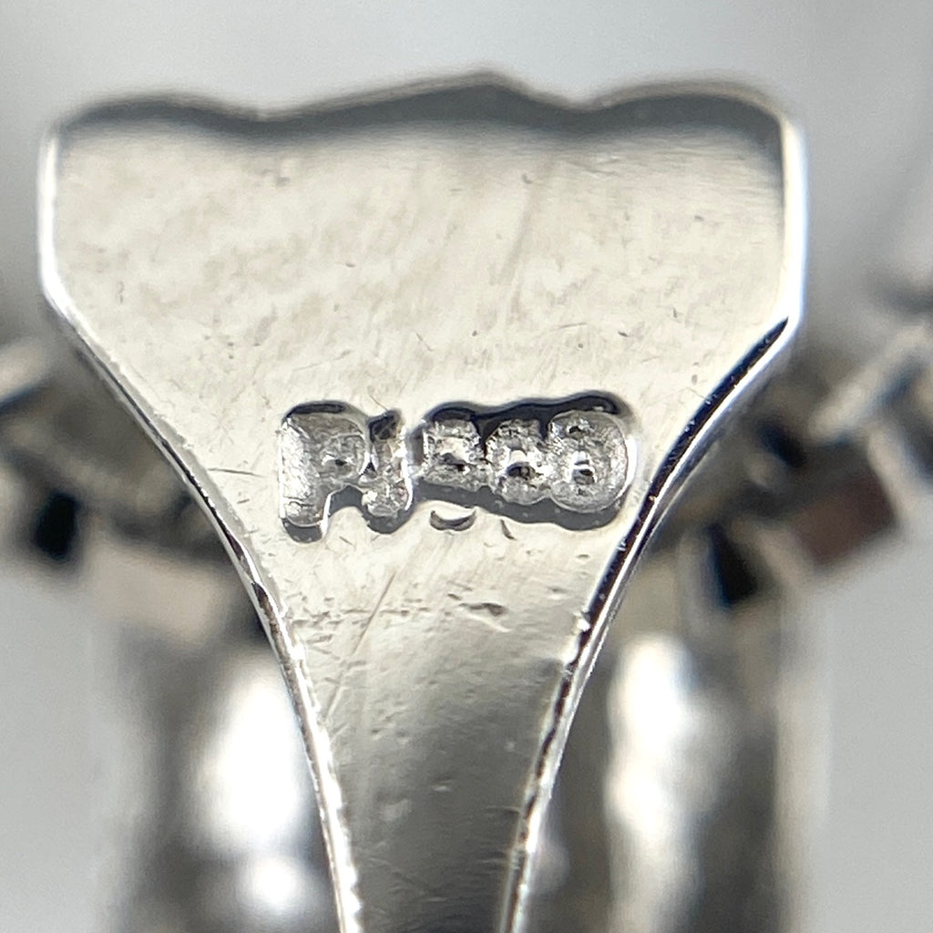 サファイア デザインネックレス プラチナ ペンダント メレダイヤ ネックレス Pt900 Pt850 サファイア レディース 【中古】 
 ラッピング可