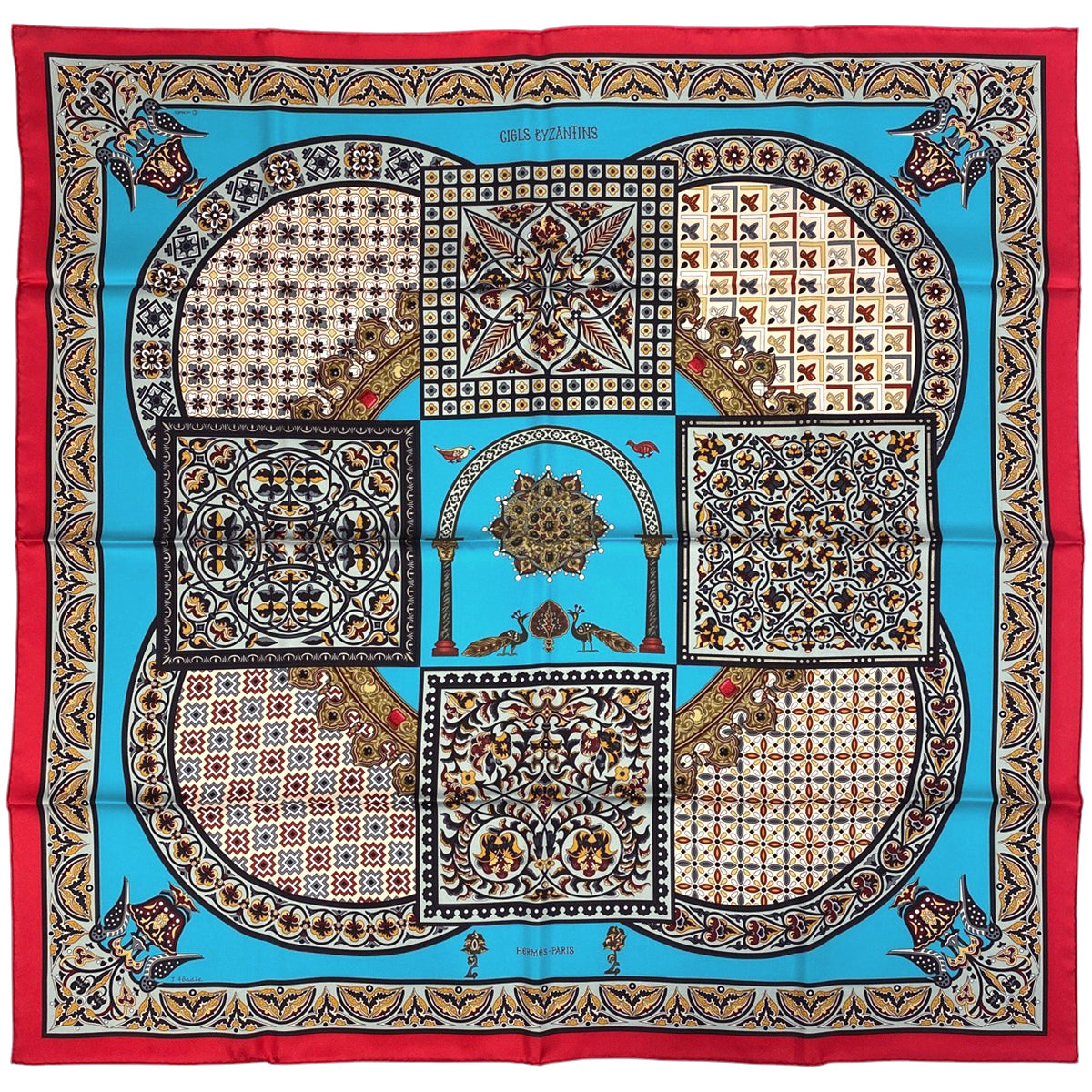 バイセル公式】エルメス カレ 90 CIELS BYZANTINS ビザンチンの