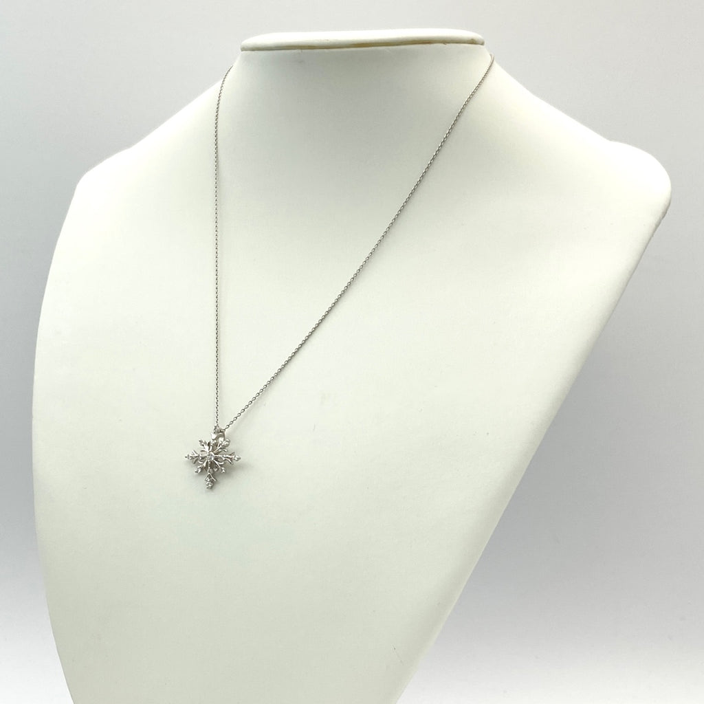 メレダイヤ デザインネックレス プラチナ ペンダント ネックレス Pt900 Pt850 ダイヤモンド レディース 【中古】 
 ラッピング可