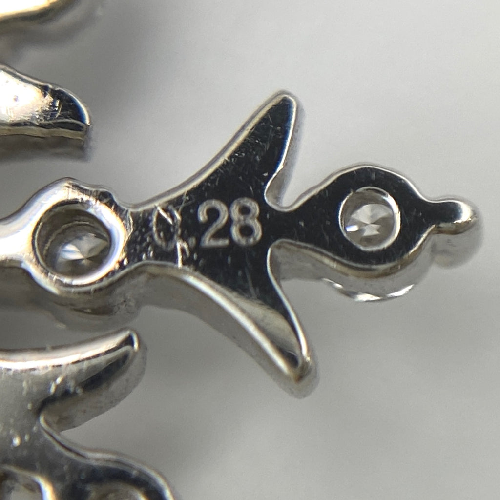 メレダイヤ デザインネックレス プラチナ ペンダント ネックレス Pt900 Pt850 ダイヤモンド レディース 【中古】 
 ラッピング可