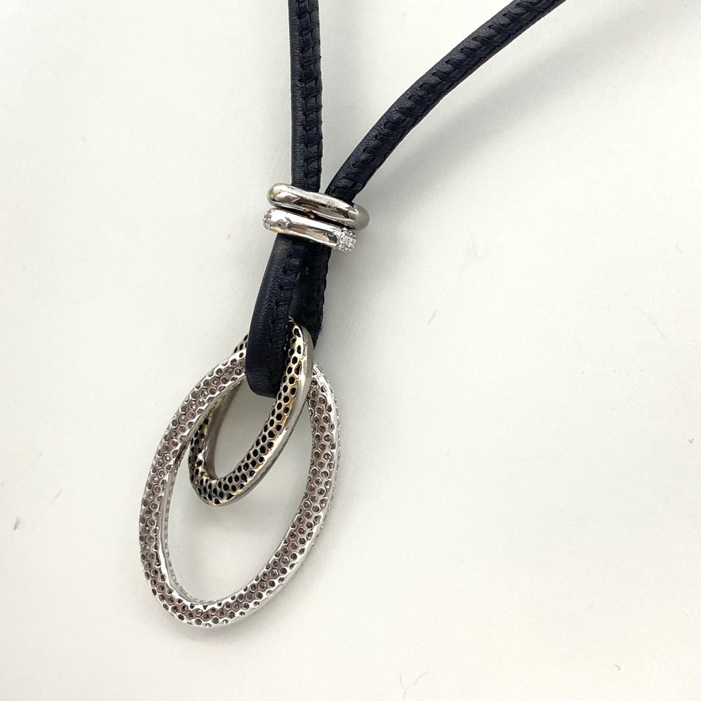 メレダイヤ デザインネックレス ペンダント ネックレス 750 ダイヤモンド レディース 【中古】nbjwl
