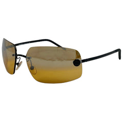 シャネル ココマーク サングラス アイウェア リムレス グラデーション サングラス メタル ブラック 4035 レディース 【中古】brbag