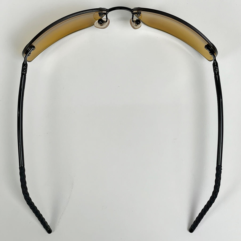 シャネル ココマーク サングラス アイウェア リムレス グラデーション サングラス メタル ブラック 4035 レディース 【中古】brbag