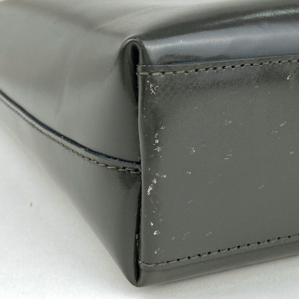 プラダ ロゴ トートバッグ ハンドバッグ トートバッグ レザー グレー ブラック レディース 【中古】brbag