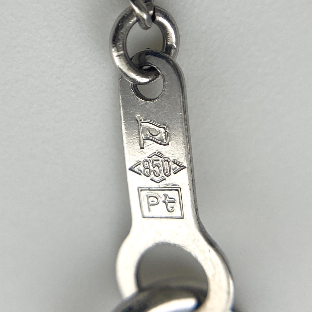 ダイヤモンド デザインネックレス プラチナ ペンダント ネックレス Pt900 Pt850 ダイヤモンド レディース 【中古】nbjwl