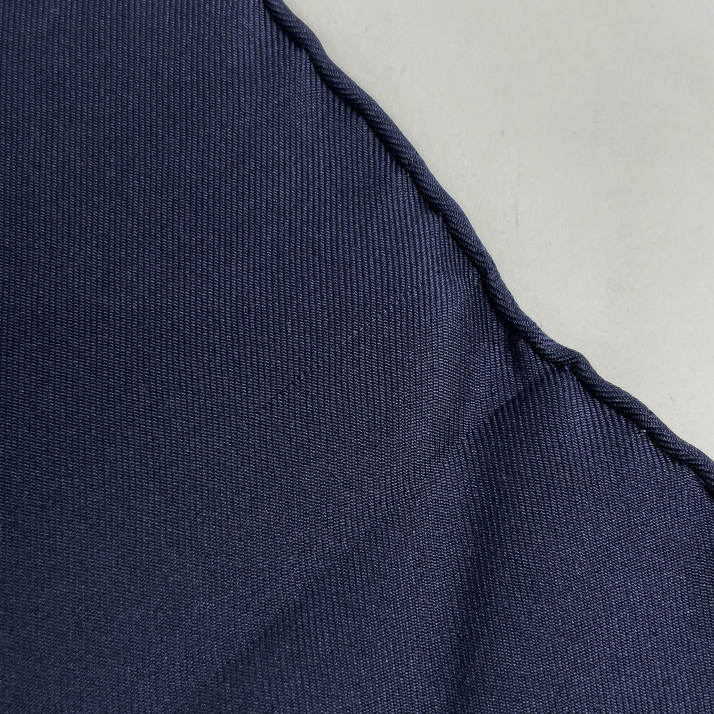 エルメス カレ 90 MORS＆FILETS 馬具とビット スカーフ シルク ネイビー グリーン レディース 【中古】brbag