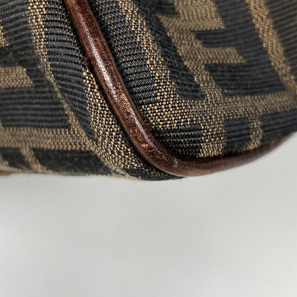 フェンディ エトニコ ハンドバッグ ズッカ柄 トート トートバッグ キャンバス ブラウン 8BN157 レディース 【中古】brbag