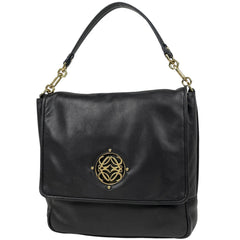 ロエベ ロゴ ハンドバッグ 2WAY ショルダーバッグ ハンドバッグ レザー ブラック レディース 【中古】