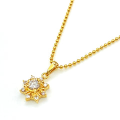 ダイヤモンド デザインネックレス YG イエローゴールド ペンダント メレダイヤ ネックレス K18 ダイヤモンド レディース 【中古】 
 ラッピング可