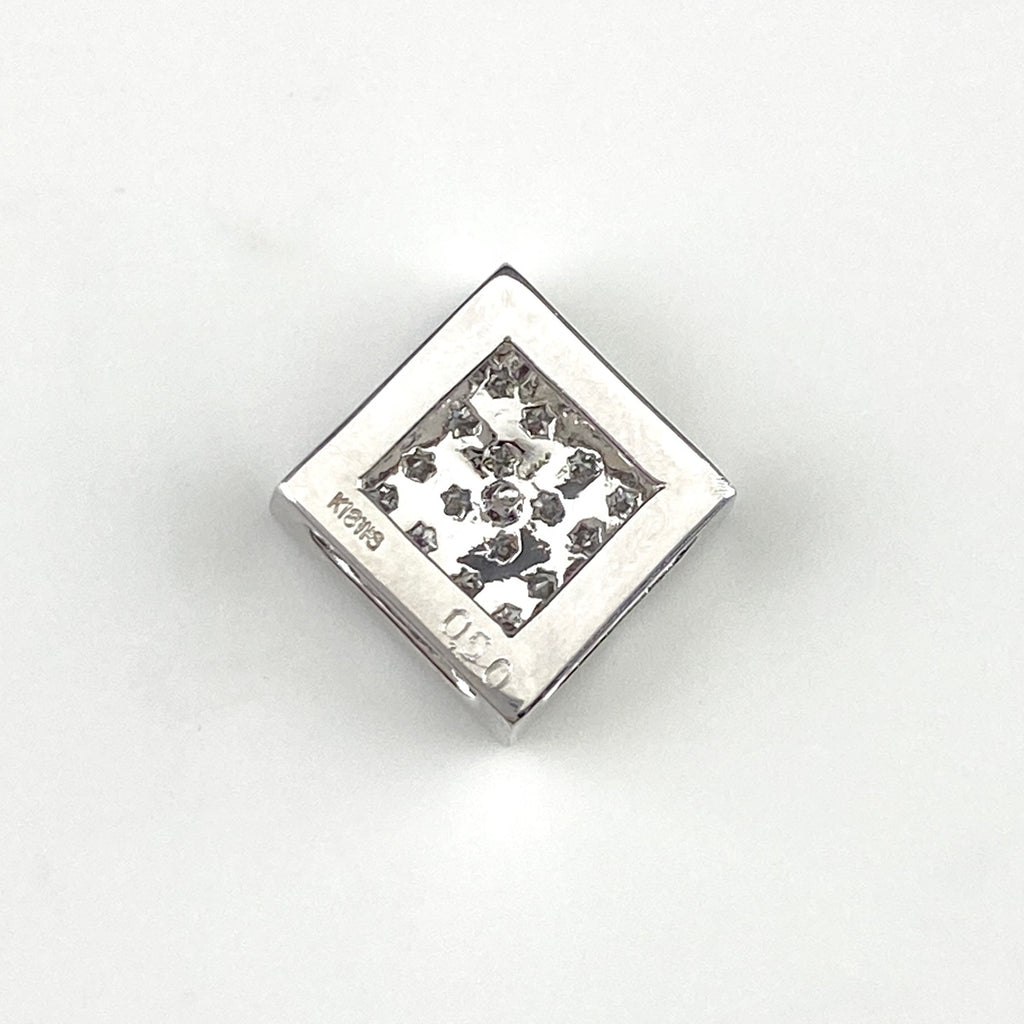 メレダイヤ デザインペンダントトップ WG ホワイトゴールド ペンダントトップ K18 WG ダイヤモンド レディース 【中古】nbjwl