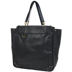 クロエ エデン トートバッグ ロゴ ショルダーバッグ トートバッグ レザー ブラック レディース 【中古】brbag