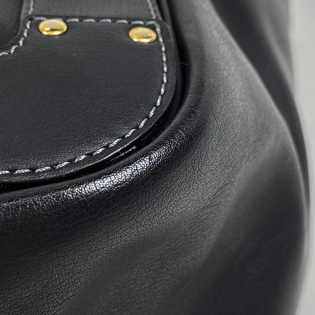 クロエ エデン トートバッグ ロゴ ショルダーバッグ トートバッグ レザー ブラック レディース 【中古】brbag