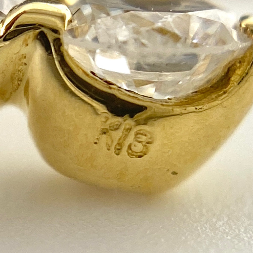 クロスモチーフ ネックレス YG イエローゴールド メレダイヤ ペンダント 十字架 ネックレス K18 ダイヤモンド レディース 【中古】nbjwl