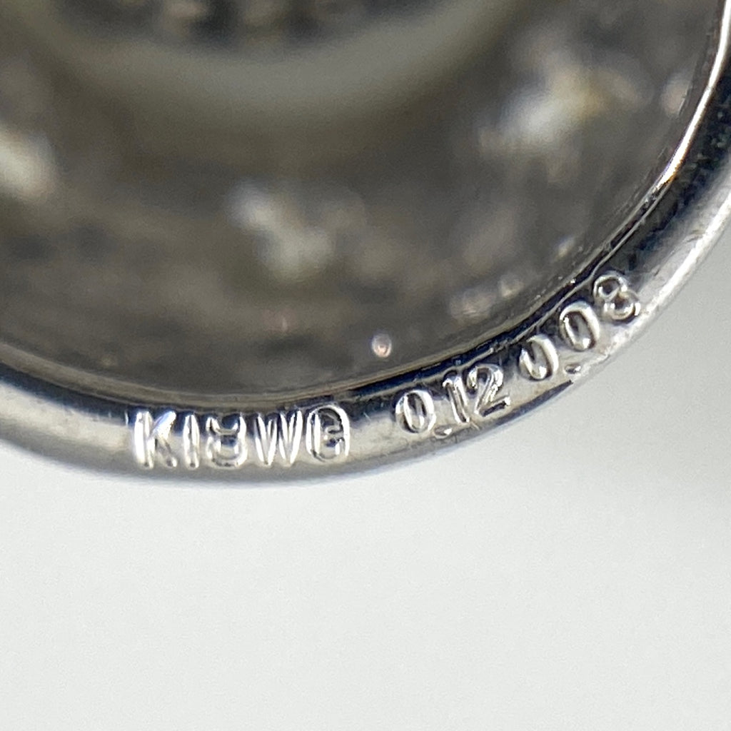 ダイヤモンド デザインネックレス WG ホワイトゴールド ペンダント メレダイヤ ネックレス K18 WG ダイヤモンド レディース 【中古】nbjwl