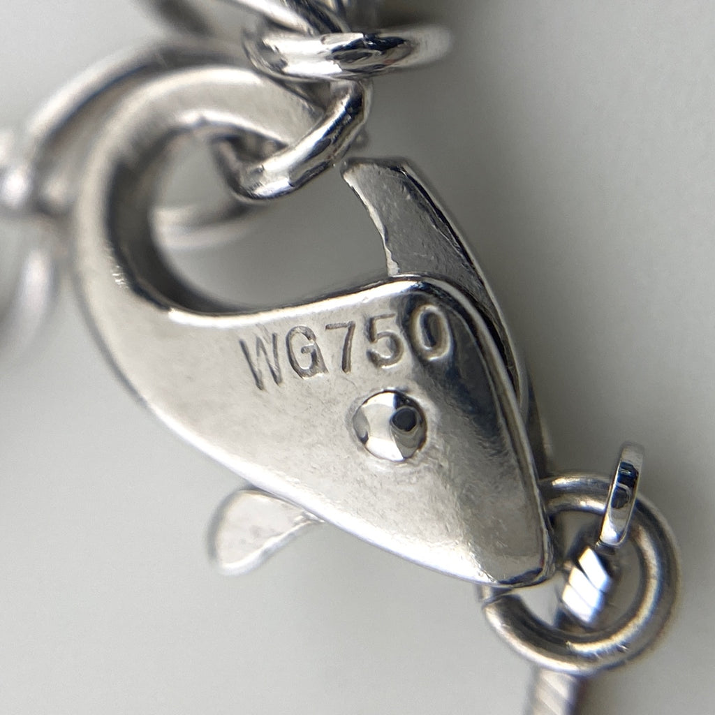 ポーラ ダイヤモンド デザインネックレス WG ホワイトゴールド プラチナ ペンダント メレダイヤ ダイヤモンド ネックレス 750 WG Pt900 レディース 【中古】brjwl