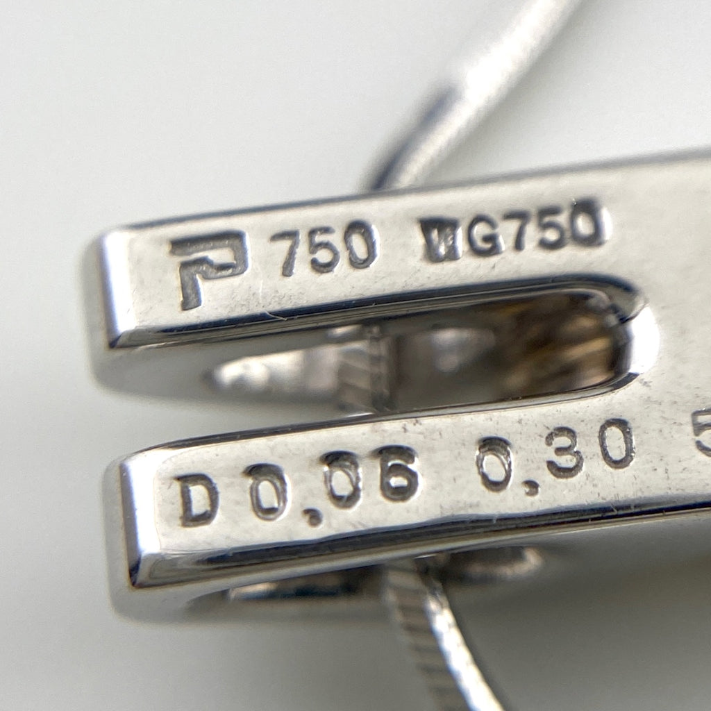 ポーラ ダイヤモンド デザインネックレス WG ホワイトゴールド プラチナ ペンダント メレダイヤ ダイヤモンド ネックレス 750 WG Pt900 レディース 【中古】brjwl