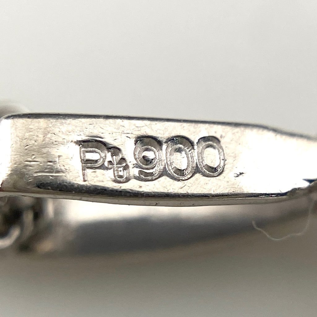 ダイヤモンド デザインネックレス プラチナ ペンダント メレダイヤ ネックレス Pt900 Pt850 ダイヤモンド レディース 【中古】nbjwl