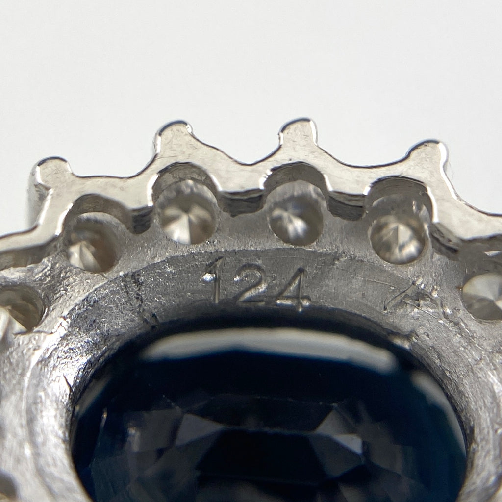 サファイア ペンダントトップ プラチナ メレダイヤ ペンダントトップ Pt850 サファイア ダイヤモンド レディース 【中古】nbjwl