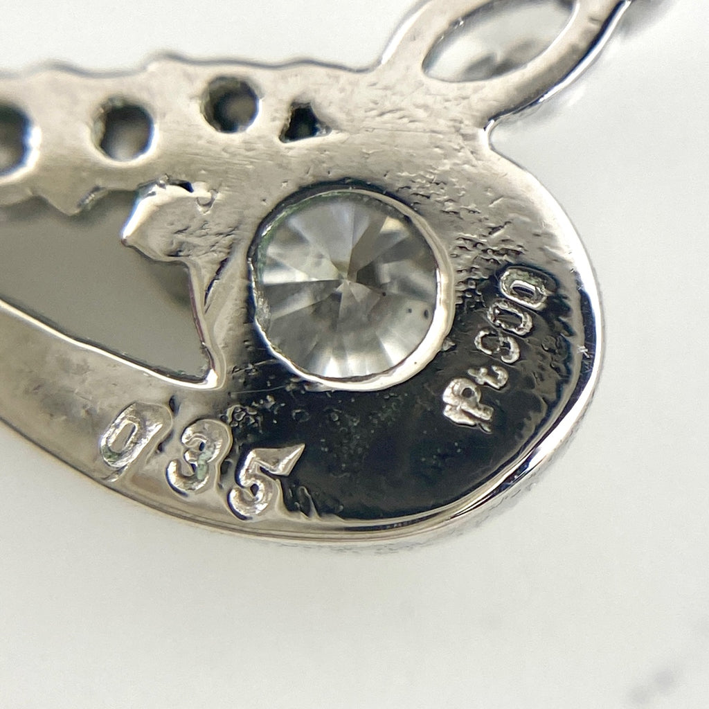メレダイヤ デザインネックレス プラチナ ペンダント ネックレス Pt900 Pt850 ダイヤモンド レディース 【中古】nbjwl