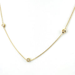 メレダイヤ デザインネックレス YG イエローゴールド ペンダント ネックレス K18 ダイヤモンド レディース 【中古】  nbjwl
 ラッピング可