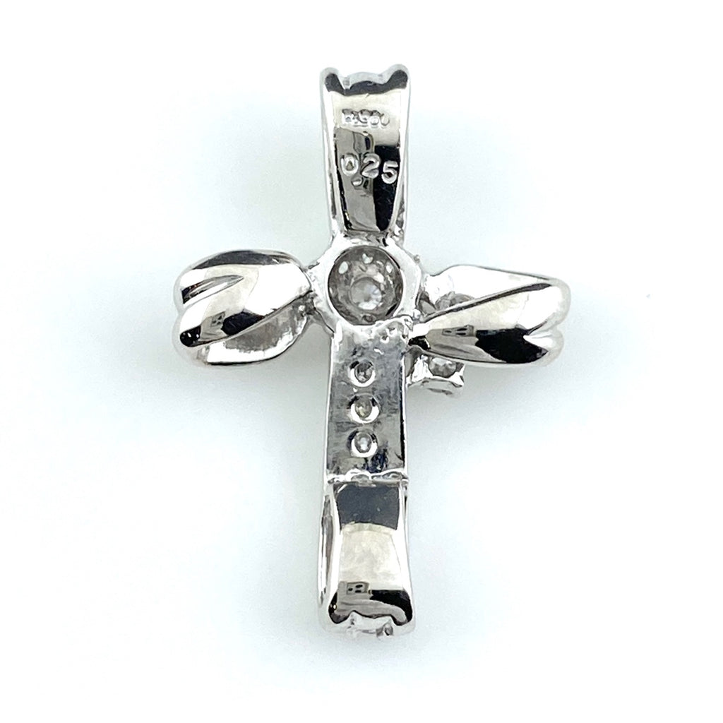 クロスモチーフ ペンダントトップ プラチナ メレダイヤ 十字架 ペンダントトップ Pt900 ダイヤモンド レディース 【中古】nbjwl