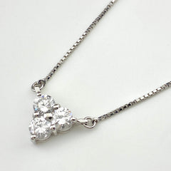 メレダイヤ デザインネックレス プラチナ ペンダント ネックレス Pt850 ダイヤモンド レディース 【中古】 nbjwl
