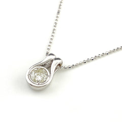 ダイヤモンド デザインネックレス WG ホワイトゴールド ペンダント 750 ネックレス K18 WG ダイヤモンド レディース 【中古】 nbjwl