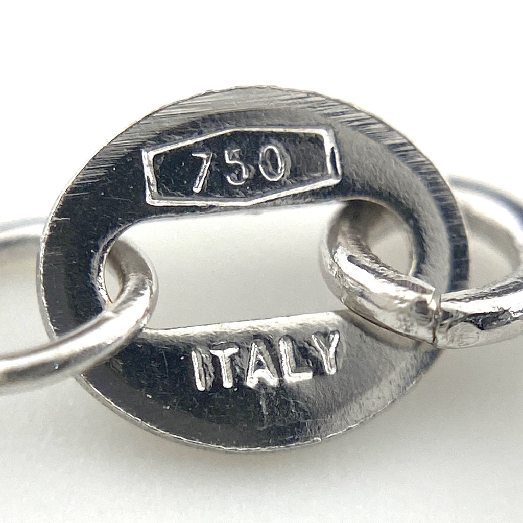 ダイヤモンド デザインネックレス WG ホワイトゴールド ペンダント 750 ネックレス K18 WG ダイヤモンド レディース 【中古】 nbjwl
