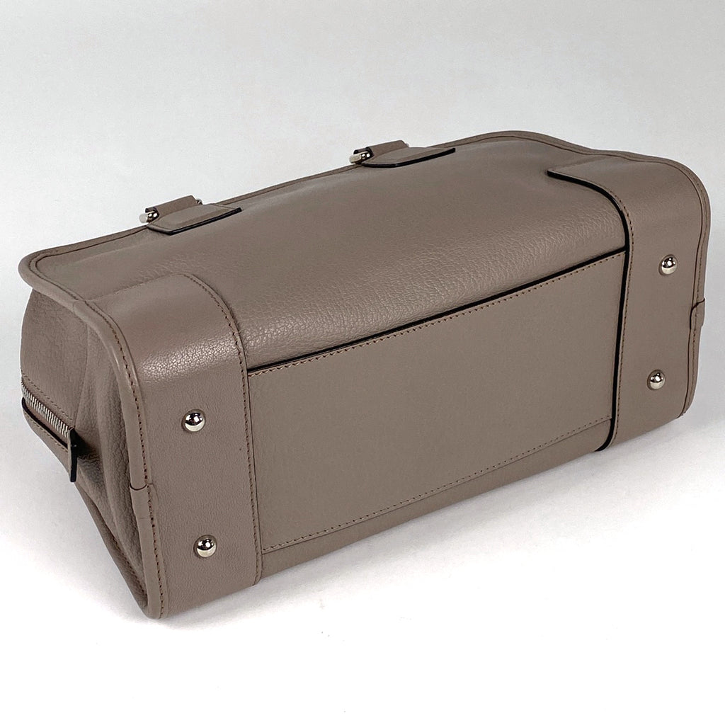 ロエベ アマソナ 28 アナグラム ロゴ ハンドバッグ レザー グレージュ レディース 【中古】 brbag