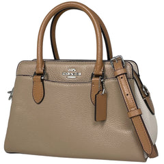 コーチ ロゴ ハンドバッグ 2WAY ショルダーバッグ ハンドバッグ レザー ベージュ ホワイト CH289 レディース 【中古】brbag